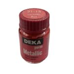 DEKA PERM METALLIC FABRIC PAINT 25ML RED