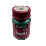 DEKA PERM METALLIC FABRIC PAINT 25ML GREEN