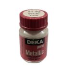 DEKA PERM METALLIC FABRIC PAINT 25ML WHITE