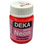 DEKA PERM NEON FABRIC PAINT 25ML RED