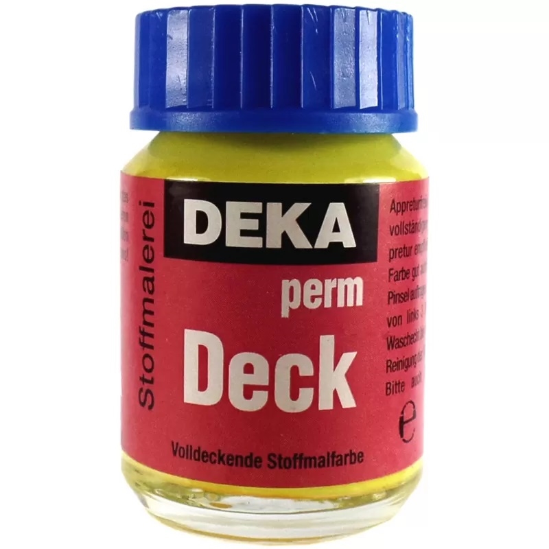 DK23-04.jpg DEKA PERM DECK FABRIC PAINT 25ML LEMON - Image 1