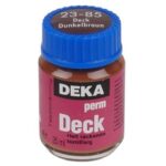 DEKA PERM DECK FABRIC PAINT 25ML DARK BROWN