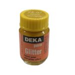DEKA PERM GLITTER FABRIC PAINT 25ML GOLD YELLOW