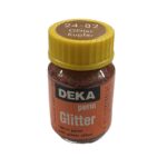 DEKA PERM GLITTER FABRIC PAINT 25ML COPPER