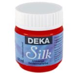 DEKA SILK FABRIC PAINT 50ML CARMINE
