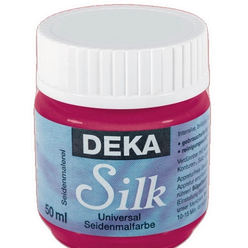 DK35-24.jpg DEKA SILK FABRIC PAINT 50ML WINE RED - Image 1