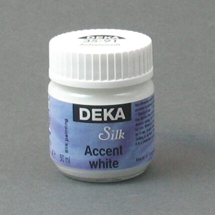 DEKA SILK FABRIC PAINT 50ML ACCENT WHITE