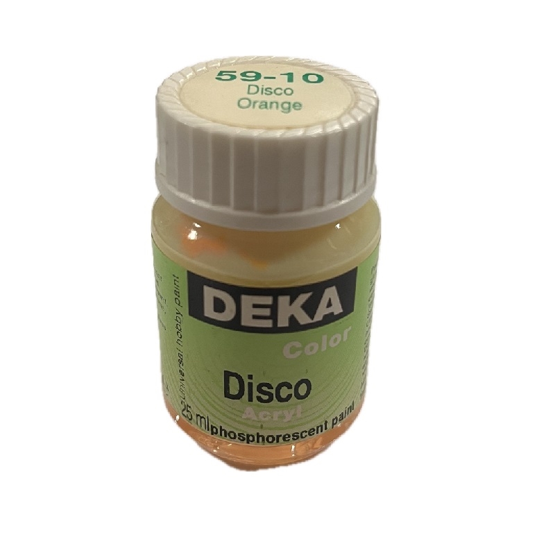DK59-10.jpg DEKA COLOR DISCO ACRYL PAINT 25ML ORANGE - Image 1