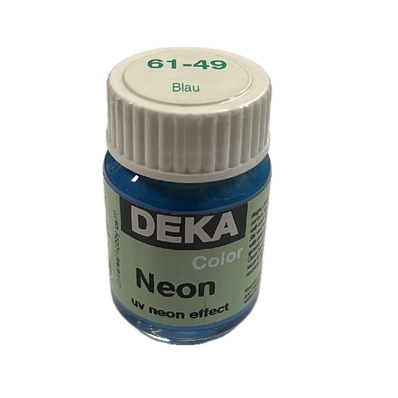 DK61-49.jpg DEKA COLOR NEON ACRYL PAINT 25ML BLUE - Image 1