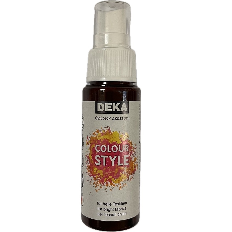 DK71485.jpg DEKA COLOURSTYLE TEXTILE SPRAY 50ML DARK BROWN - Image 1