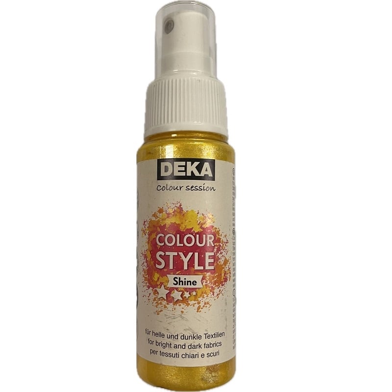 DK72405.jpg DEKA COLOURSTYLE SHINE TEXTILE SPRAY 50ML YELLOW - Image 1