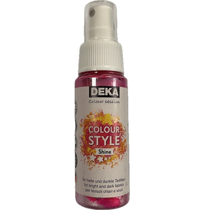 DK72429.jpg DEKA COLOURSTYLE SHINE TEXTILE SPRAY 50ML PINK - Image 1