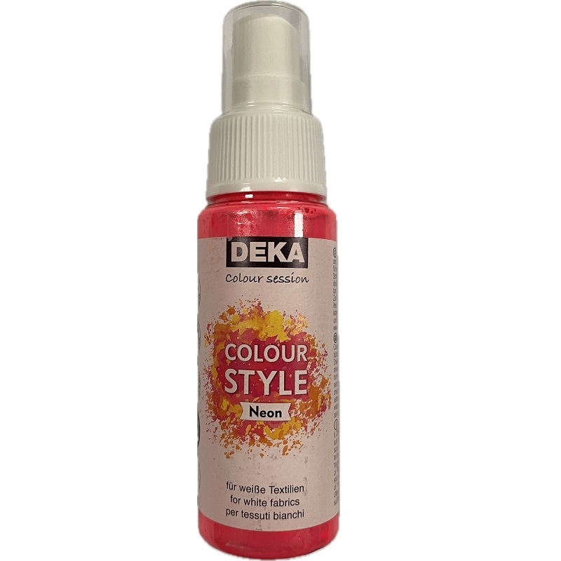 DK73429.jpg DEKA COLOURSTYLE NEON TEXTILE SPRAY 50ML PINK - Image 1