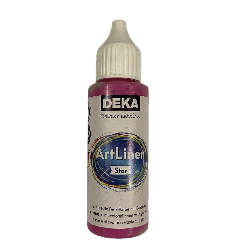 DK78329.jpg DEKA ARTLINER STAR 3D PAINT 30ML PINK - Image 1
