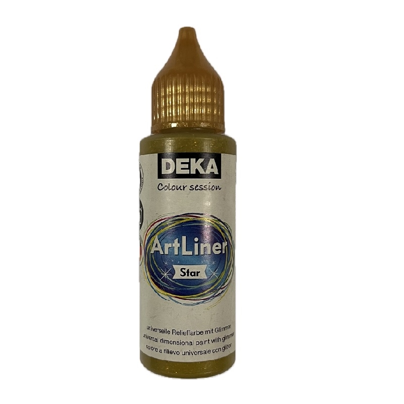 DK78394.jpg DEKA ARTLINER STAR 3D PAINT 30ML GOLD - Image 1