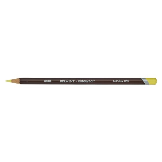 DRW0700954.jpg DERWENT COLOURSOFT PENCIL ACID YELLOW C020 - Image 1