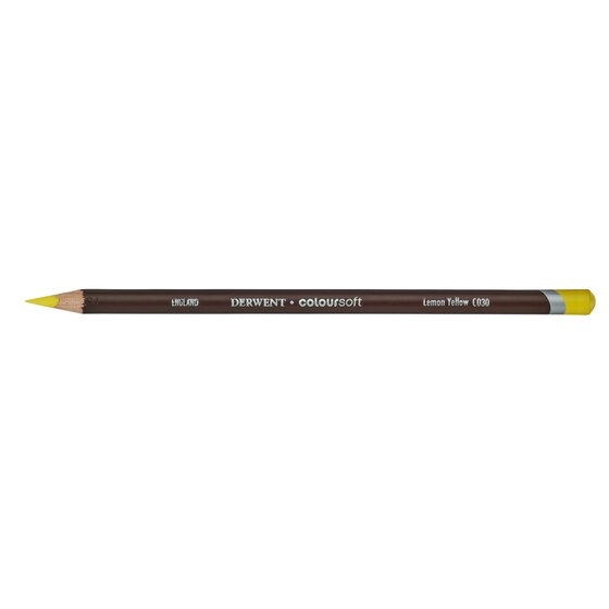 DRW0700955.jpg DERWENT COLOURSOFT PENCIL LEMON YELLOW C030 - Image 1