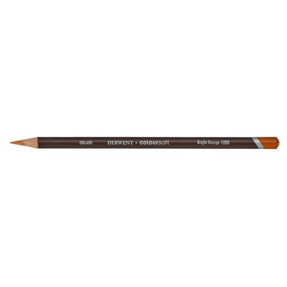 DRW0700960.jpg DERWENT COLOURSOFT PENCIL BRIGHT ORANGE C080 - Image 1