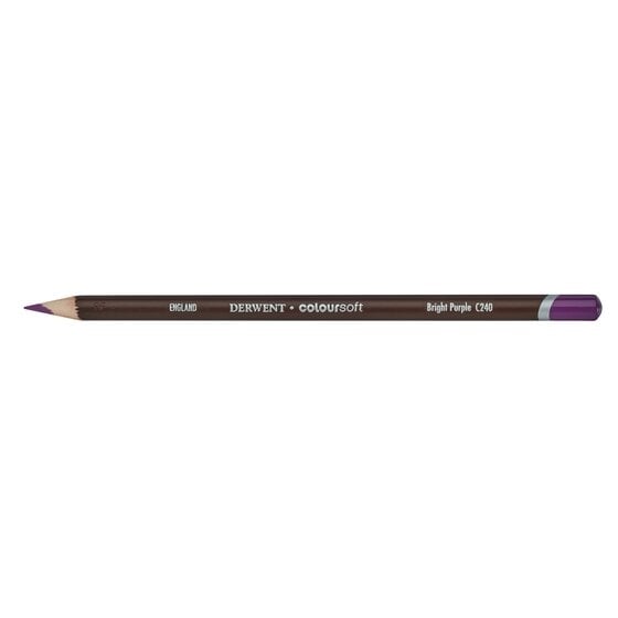 DRW0700976.jpg DERWENT COLOURSOFT PENCIL BRIGHT PURPLE C240 - Image 1