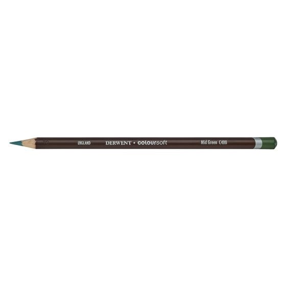 DRW0700992.jpg DERWENT COLOURSOFT PENCIL MID GREEN C400 - Image 1