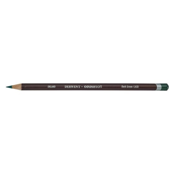 DRW0700993.jpg DERWENT COLOURSOFT PENCIL DARK GREEN C410 - Image 1