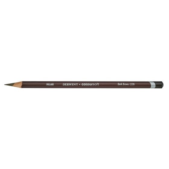 DRW0701004.jpg DERWENT COLOURSOFT PENCIL DARK BROWN C520 - Image 1