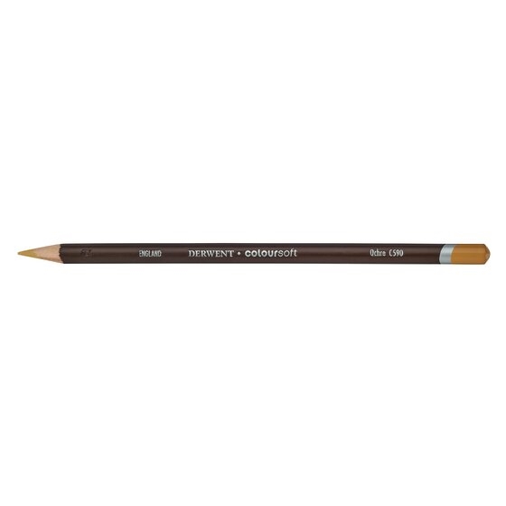 DRW0701011.jpg DERWENT COLOURSOFT PENCIL OCHRE C590 - Image 1