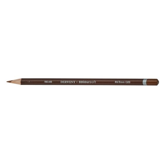 DRW0701012.jpg DERWENT COLOURSOFT PENCIL MID BROWN C600 - Image 1