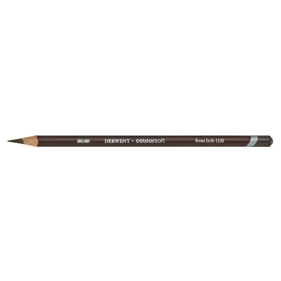 DRW0701015.jpg DERWENT COLOURSOFT PENCIL BROWN EARTH C630 - Image 1