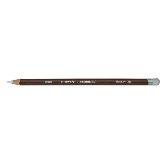 DRW0701023.jpg DERWENT COLOURSOFT PENCIL WHITE GREY C710 - Image 1