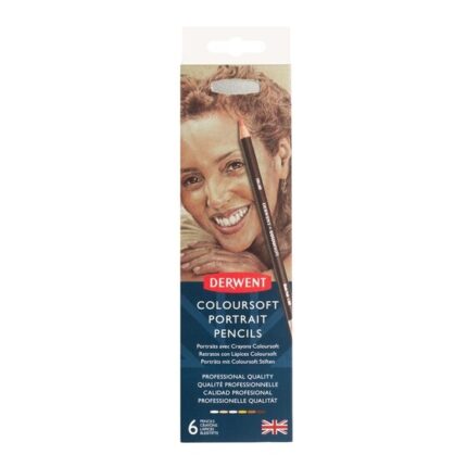 DERWENT COLOURSOFT PENCIL SKINTONES [6] TIN
