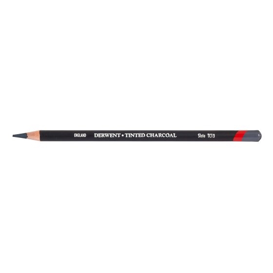 DRW2301677.jpg DERWENT TINTED CHARCOAL PENCIL SLATE TC13 - Image 1