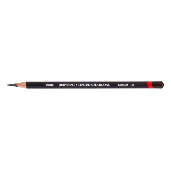 DRW2301683.jpg DERWENT TINTED CHARCOAL PENCIL BURNT EARTH TC19 - Image 1