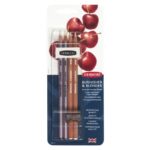 DERWENT BLENDER + BURNISHER PENCIL SET [4] BLISTER