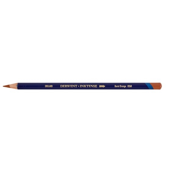 DRW2301857.jpg DERWENT INKTENSE PENCIL 0260 BURNT ORANGE - Image 1