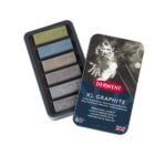 DERWENT XL GRAPHITE BLOCK [6] TIN COLOUR SHADES