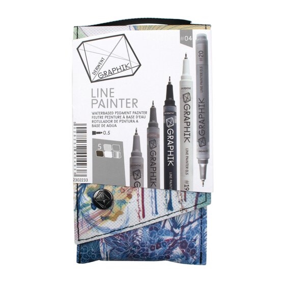 DRW2302233.jpg DERWENT GRAPHIK LINE PAINTER PEN #04 SET 5PCS - Image 1