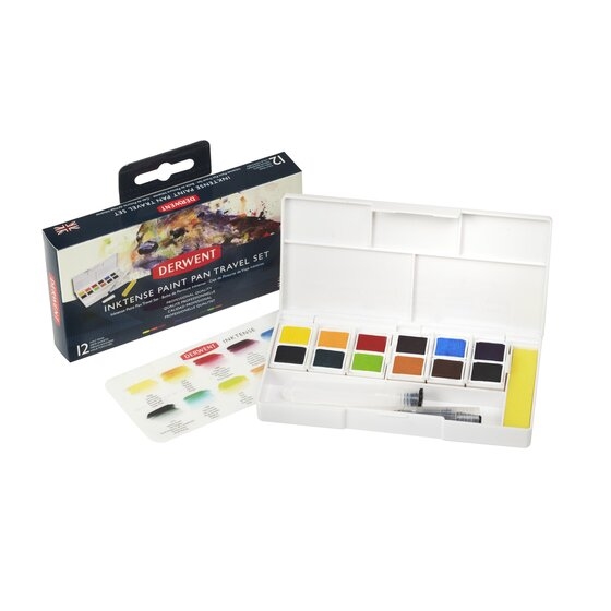 DRW2302636.jpg DERWENT INKTENSE PAINT PAN {12} SET #1 - Image 1