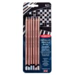 DERWENT METALLIC PENCIL PASTEL [6] BLISTER