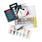 DERWENT METALLIC PAINT PAN {12} SET