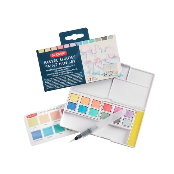 DRW2305865.jpg DERWENT PASTEL SHADES PAINT PAN {12} SET - Image 1