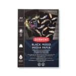 DERWENT BLACK MIXED MEDIA PAPER [PAD] A4 300G 12SH