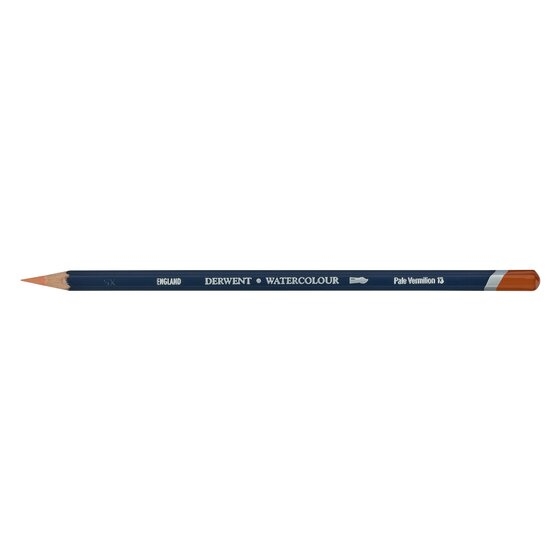DRW32813.jpg DERWENT WATERCOLOUR PENCIL PALE VERMILLION 13 - Image 1