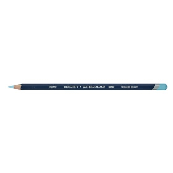 DRW32839.jpg DERWENT WATERCOLOUR PENCIL TURQUOISE BLUE 39 - Image 1