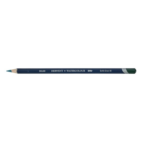 DRW32843.jpg DERWENT WATERCOLOUR PENCIL BOTTLE GREEN 43 - Image 1