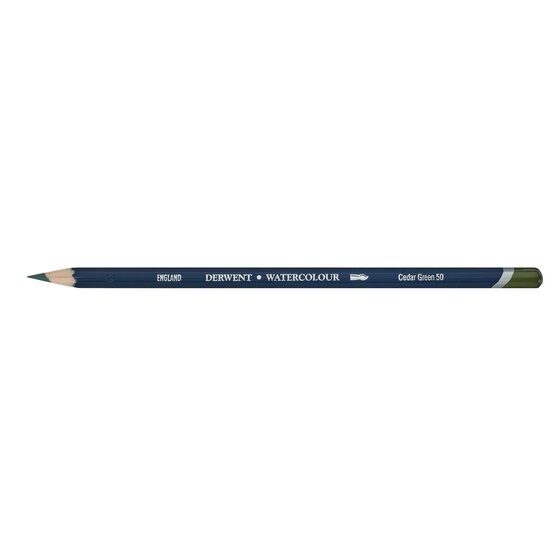 DRW32850.jpg DERWENT WATERCOLOUR PENCIL CEDAR GREEN 50 - Image 1