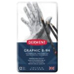DERWENT GRAPHIC PENCIL HARD [12] TIN