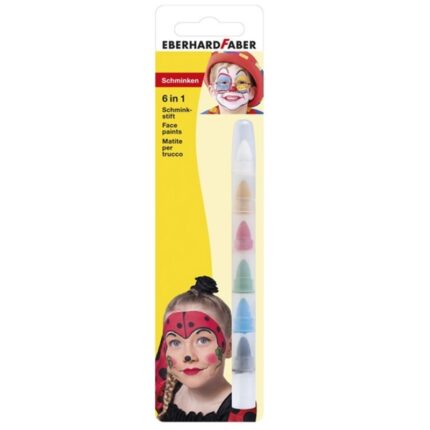 EBERHARD FABER FACE PAINTS 6 IN 1 CRAYONS