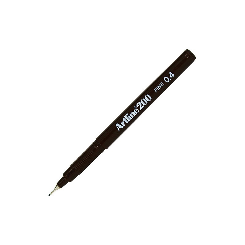EK-200DBR.jpg ARTLINE 200 FINELINER PEN 0.4MM DARK BROWN - Image 1