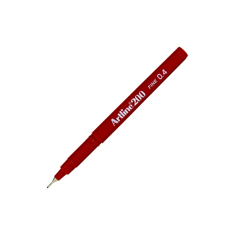 EK-200DR.jpg ARTLINE 200 FINELINER PEN 0.4MM DARK RED - Image 1